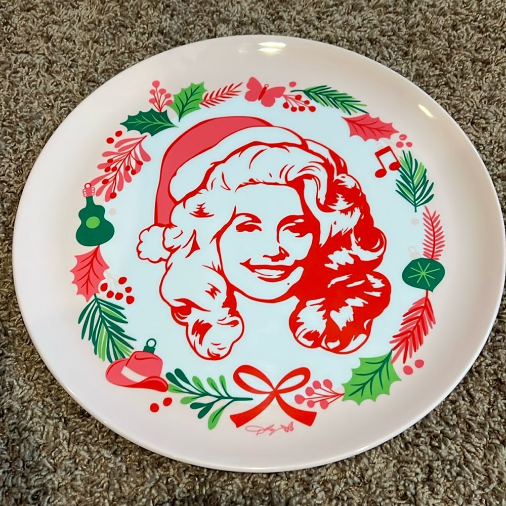 Dolly Christmas Melamine Tray - new with tags